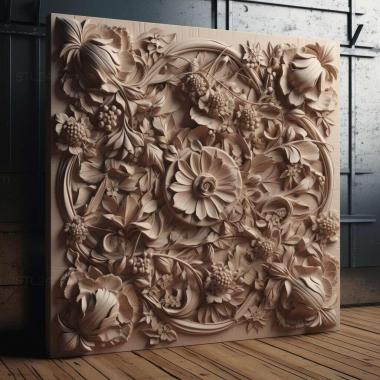 Patterns and decorations stl Domotex 4 3d model